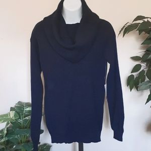 Joe Fresh Cowl Neck Navy Blue Sweater Sz Small